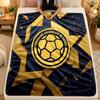 Flannel BlanketColombia Football Warm Soft Throw Blanket for Indoor Sofa Bed Living Room Use