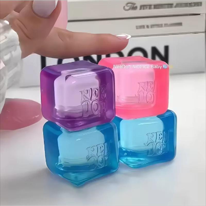 Needoh Fin Mini Kub Sensorisk Legetøj Klem Og Trykreducerende Kub Klembar Fidget Trykreducerende Limi Gave