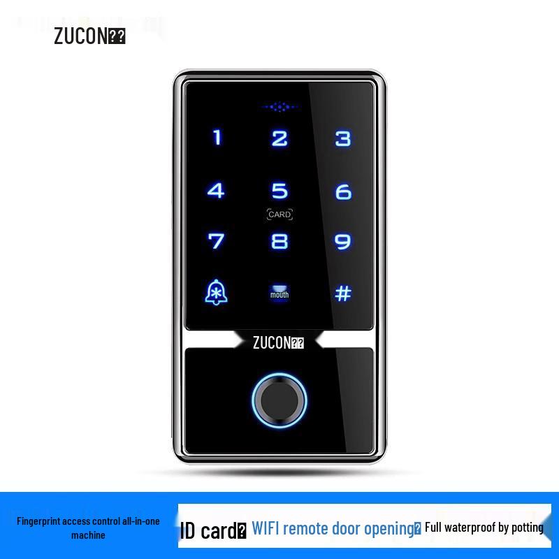ZUCON F1 Outdoor Waterproof WiFi Fingerprint Access Control System CN plug (adapter included)