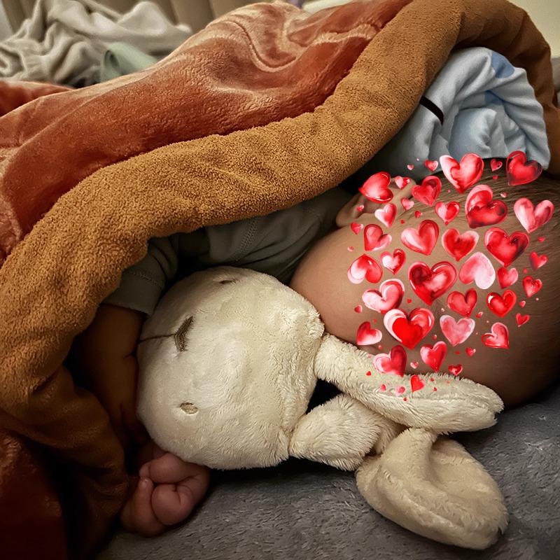 Cute Long Ear Bunny Plush Doll Cartoon Stuffed Animals Rabbit Bear Soft Baby Accompany Sleeping Pillow Girl Soothing Toys Gift