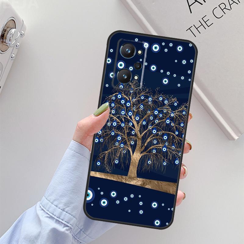 Coque Evil Eye pour Realme 14 12 10 11 13 Pro Plus GT 6 6T 5 GT7 Pro C61 C55 C51 C21Y C25S C67 C75 C53