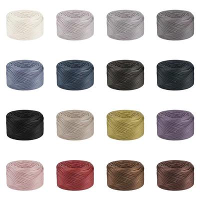 200g Roll Nappa Faux Leather Texture Matte Yarn for DIY Knitting Crocheting Thread Yarn Handmade Bags Shoes Crafts