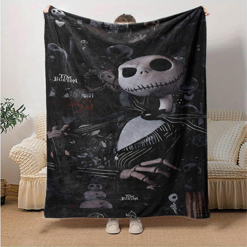 1pc Nightmare Before Christmas Soft Throw Blanket Flannel All Season Light Weight Living Room/Bedroom Warm Blanket. M7290155