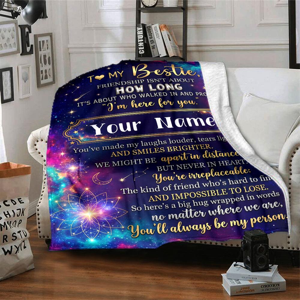 Friendship Beyond Distance Blanket Warmthful Decor Great For Sofa Couch Office Bed Picnics Four Seasons Multipurpose Digital Print Birthday Christmas