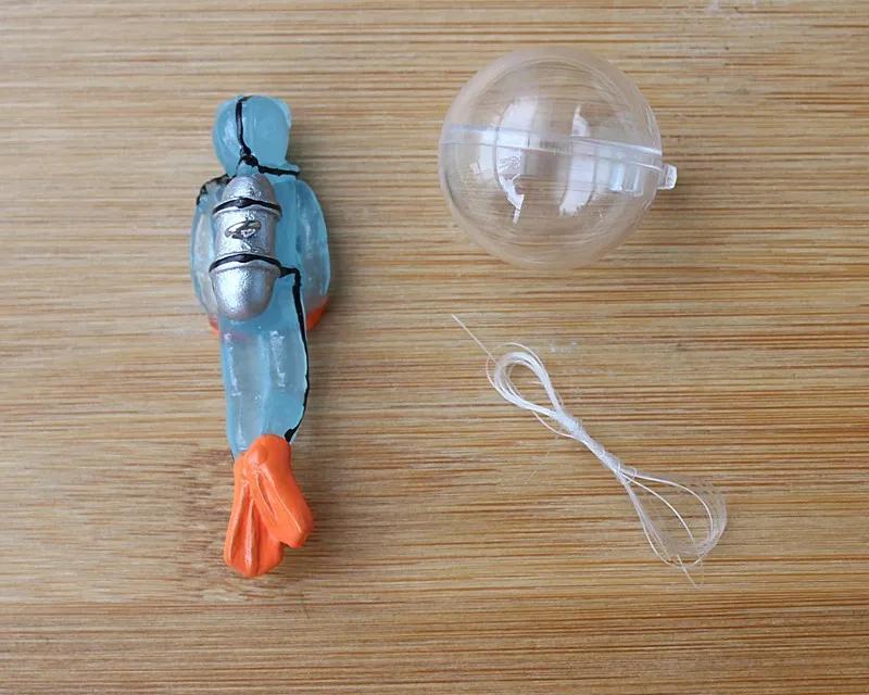 

Creative Floating Diver Aquarium Decorations Fish Tank Ornaments with Floating Ball and Line