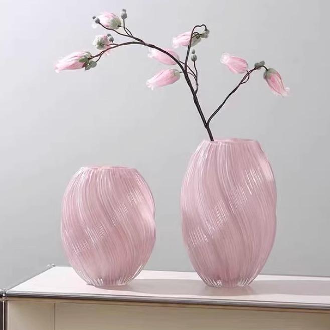 Glasvase für frische oder getrocknete Blumen - Elegante französische hydroponische Heimdekoration