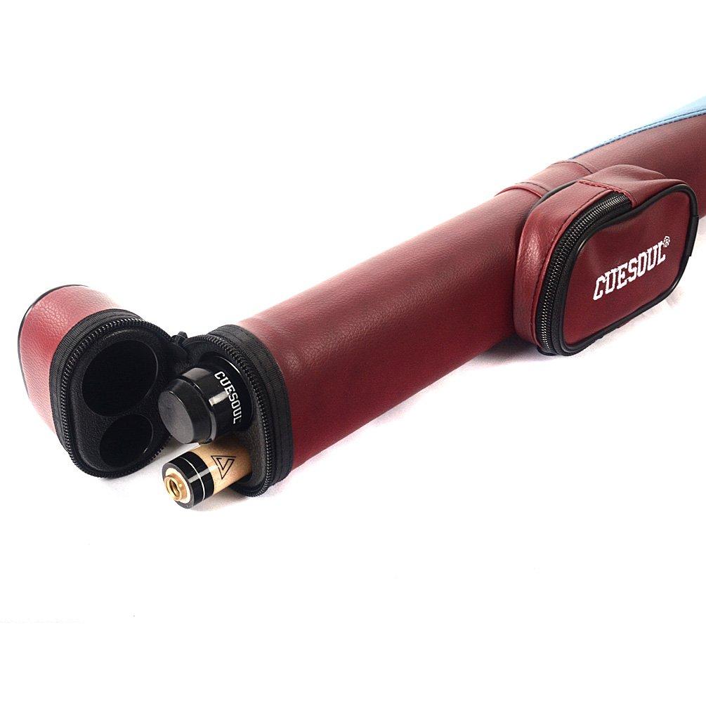 CUESOUL 58 inch 19oz Joint Maple Pool Cue Stick Case CSBK005 13MM 1/2 +