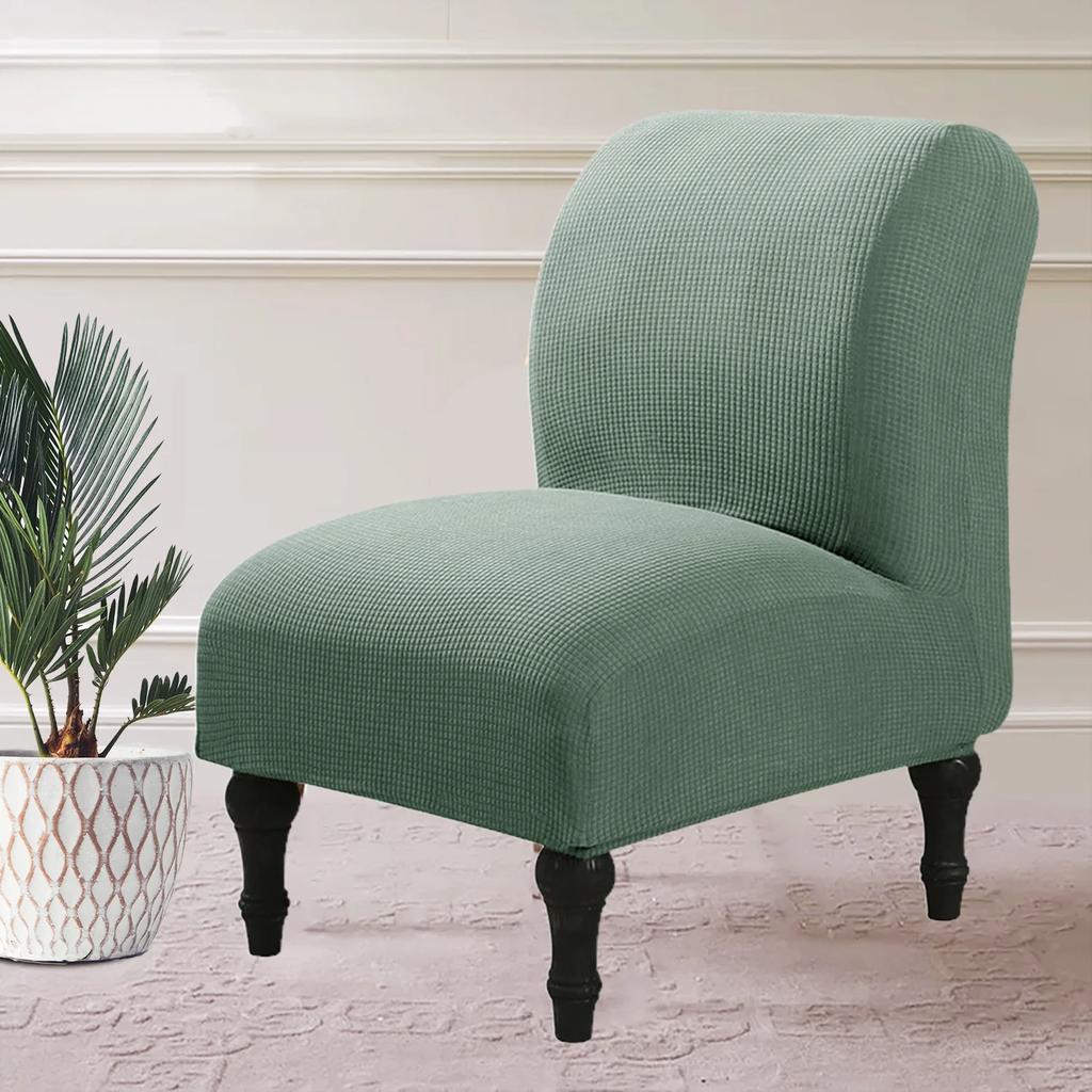Armless Chair Cover Single Sofa Slipcover Modern Accent Stretch Chair Covers Elastic Cheap Couch Protector Cover For Home Hotel