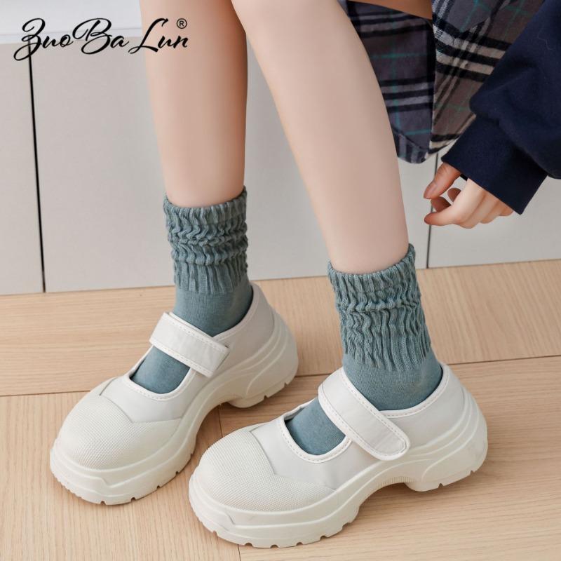 5 Pairs of Women's Autumn and Winter Fashion New Drum Pile Socks