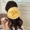 Yellow Chiffon Hairpin French Women Barrette Temperament Rose Flower Hair Clips  Seaside