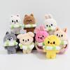 Keychain Plush Pendant Anime Stuffed Figure Wearing Swim Ring Throw Pillows Keychain Pendant Room