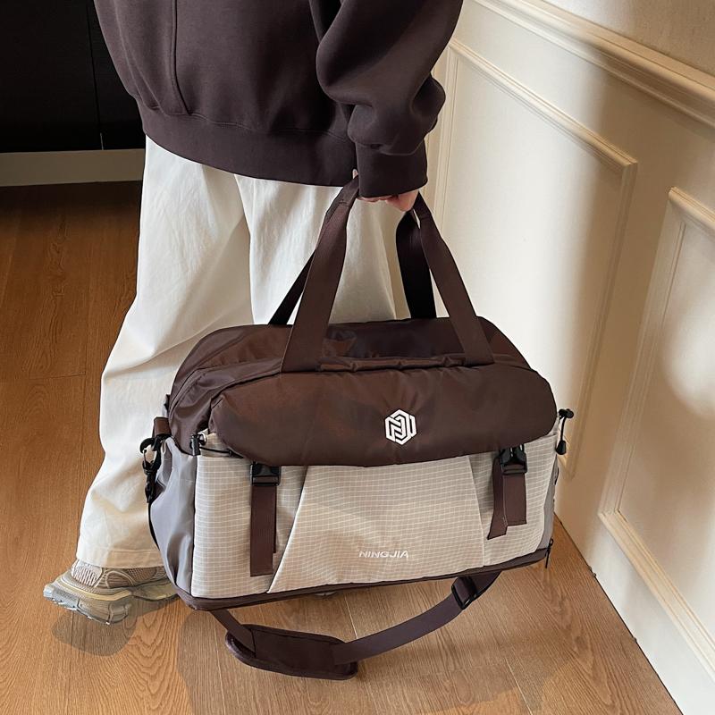 Short Distance Travel Bag Men Women Large Capacity Hand Luggage Bag Sports Fitness Bag