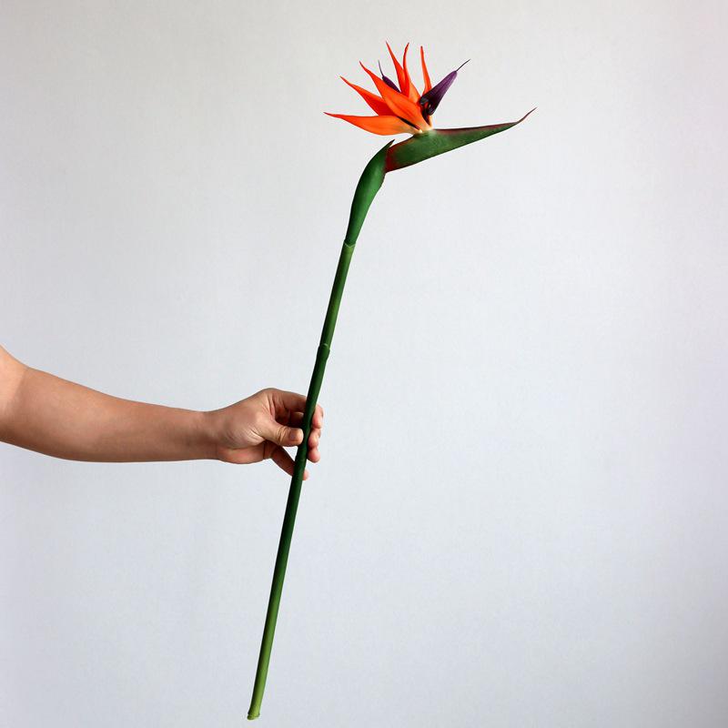 Large Artificial Rubber Bird of Paradise Flower for Home Decor & Wedding Photography