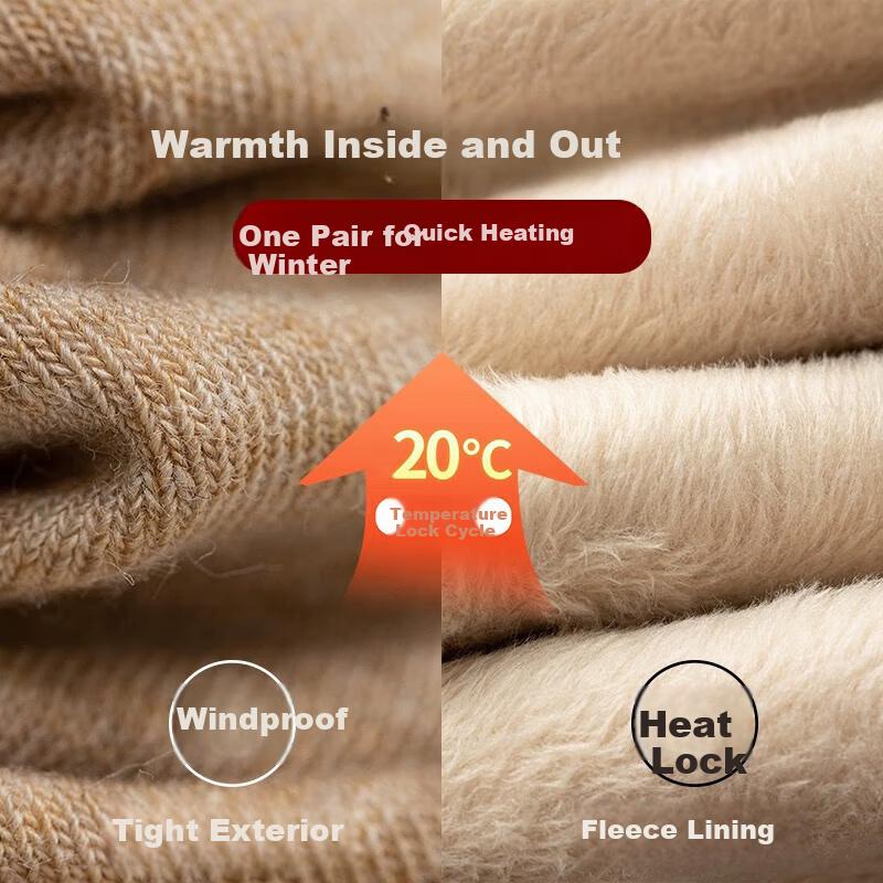Modal 5 Pairs Men's Snow Socks Thickened Fleece Warm Terry Mid-Calf Long Sleep Socks for Autumn and Winter
