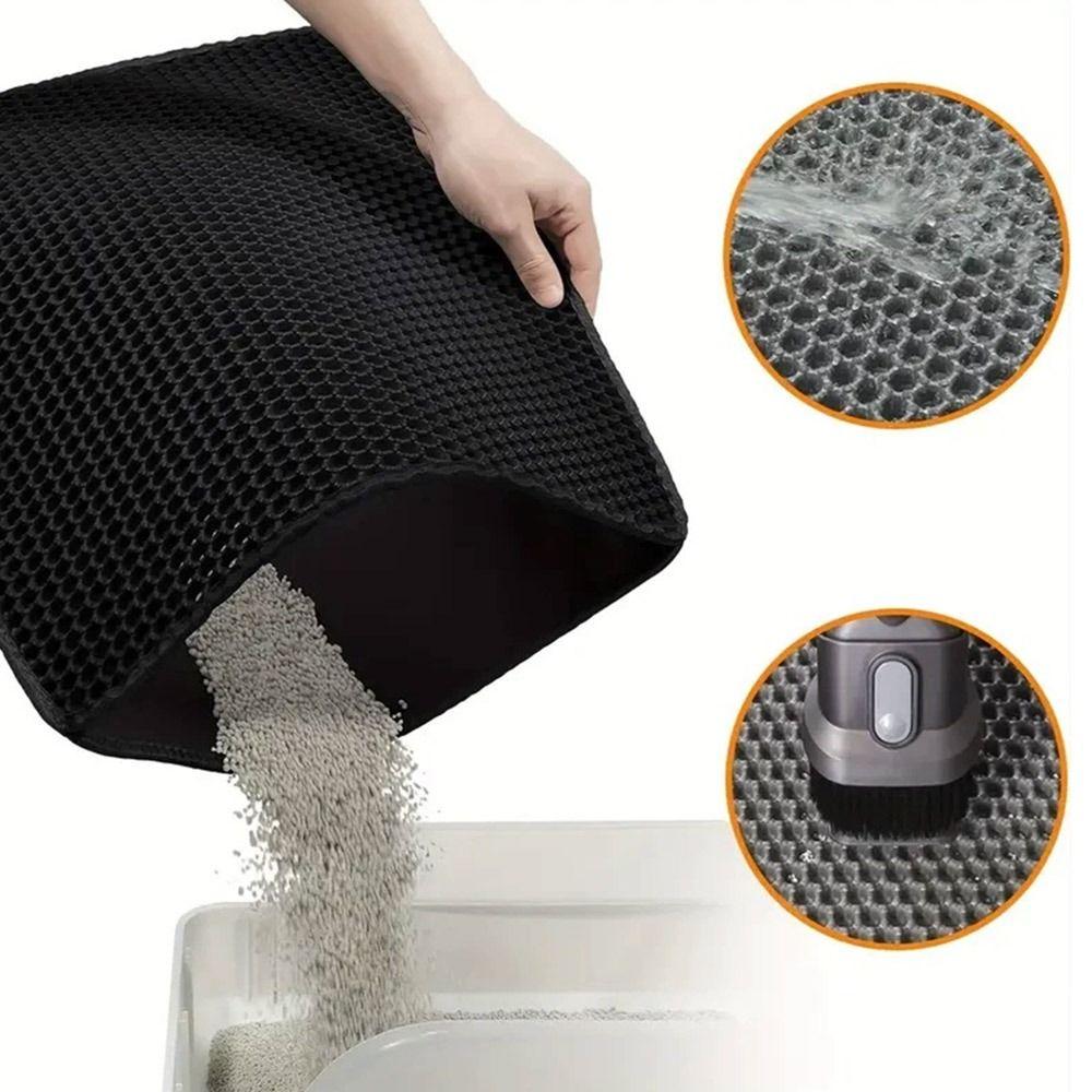 Waterproof Double Layer Cat Litter Pad EVA Kitten Dog Mat Sand Basin Filter Mat  Pet Accessories