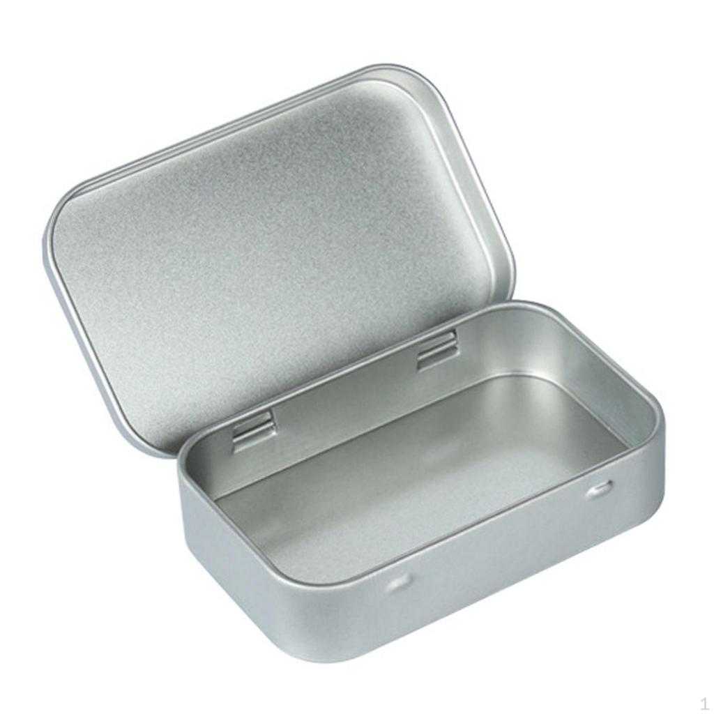 Card Storage Box Multifunction Accessories Portable Iron Rectangular Organizer Container Durable