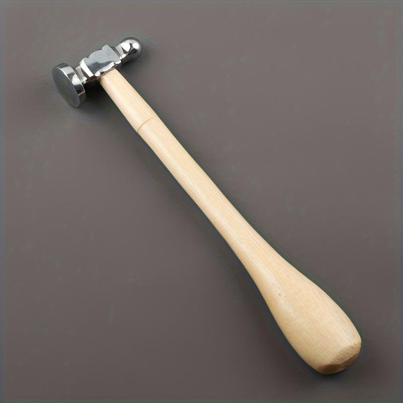 

1 шт. Двухголовочные молотки из нержавеющей стали для изготовления ювелирных изделий с рукояткой из массива дерева для работы по металлу, ремесла и ювелирного инструмента