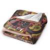 Warm Blankets Camping Anime Yu Gi Oh Card Throw Blanket  Flannel Bedspread For Couch Chair Novelty Sofa Bed Cover