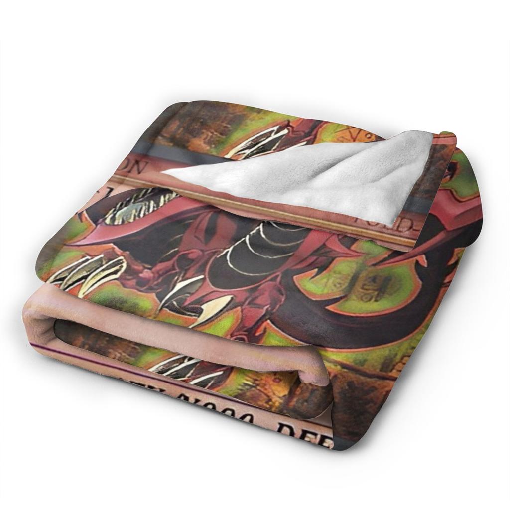 Warm Blankets Camping Anime Yu Gi Oh Card Throw Blanket Flannel Bedspread For Couch Chair Novelty Sofa Bed Cover