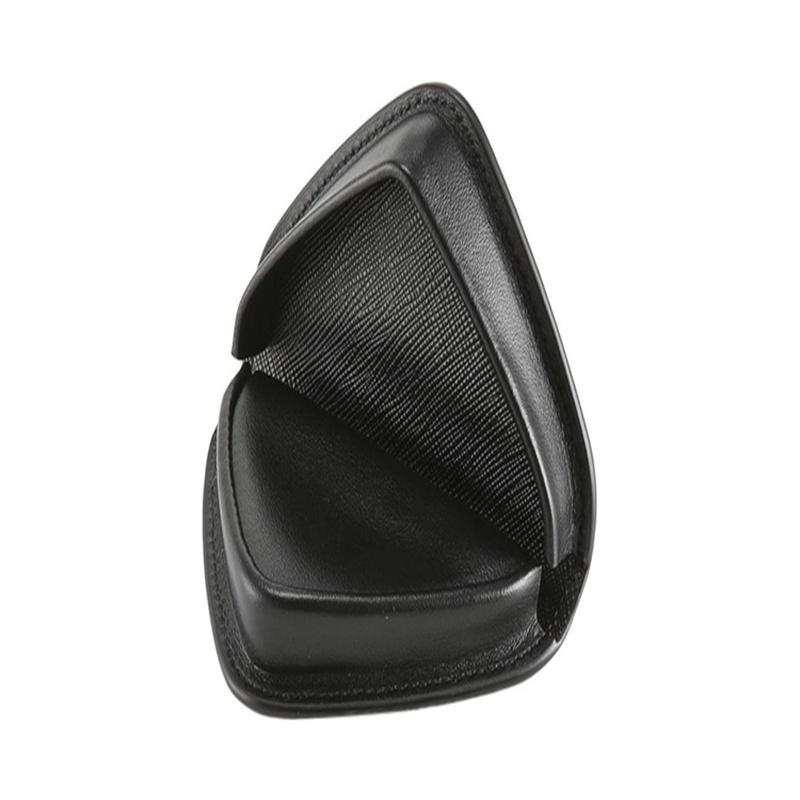 Prada Triangle metal triangle logo zipper leather wallet men's black