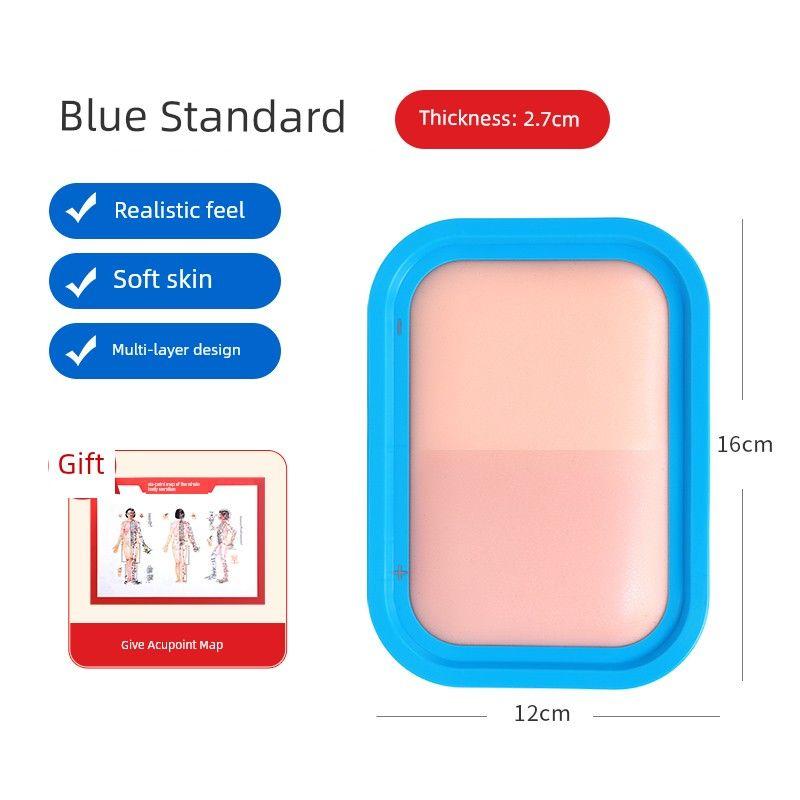 

Practice Needle Bag Artificial Skin Model Traditional Chinese Medicine Student Training Teaching Practice Needle Bag Beginner Suit Practice Hand 2.7cm Simulation Model + Acupoint Map