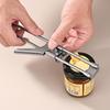 Non-slip Stainless Steel Can and Bottle Opener, Adjustable Handheld Can Opener for Easy Use