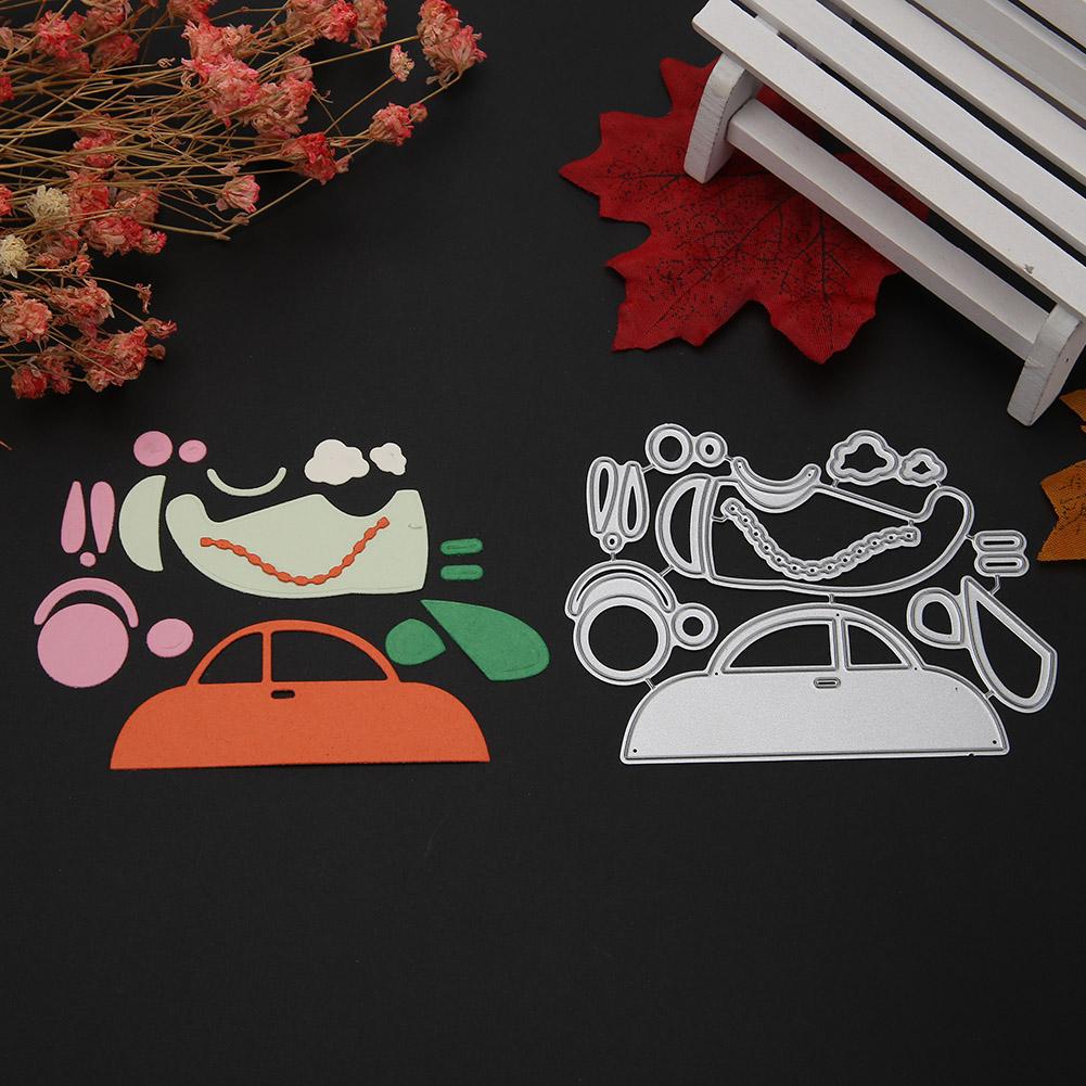 Plane Car Cutting Dies Stencils Scrapbook Embossing DIY Craft Album Card #Z