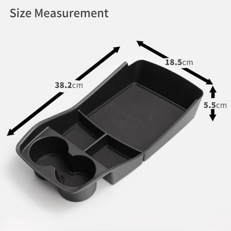 Armrest Storage Box Under Center Console Organizer Container Tray Shelves For Kia For EV9  Car Interior Accessories Black
