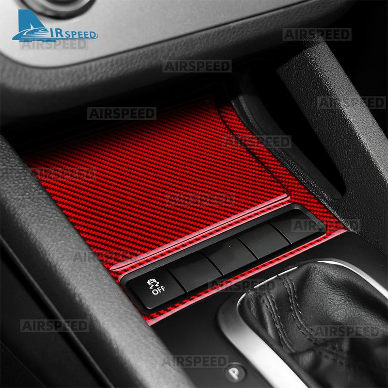 Real Soft Carbon Fiber Sticker for Volkswagen Scirocco 2008 2009 2010 2011 2012 2013 2014 2015 2016 2017 2018 Car Console Panel