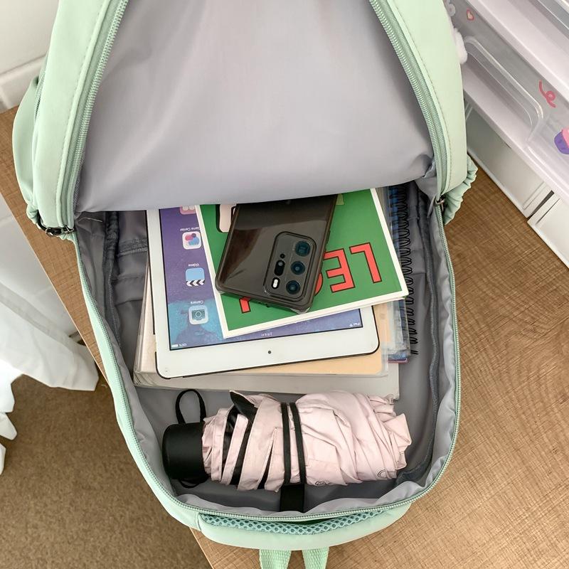 Schulrucksack Mori große Kapazität High School College Student Schulrucksack Damen Einfach und vielseitig Ins Campus-Stil Rucksack Damen Computerrucksack