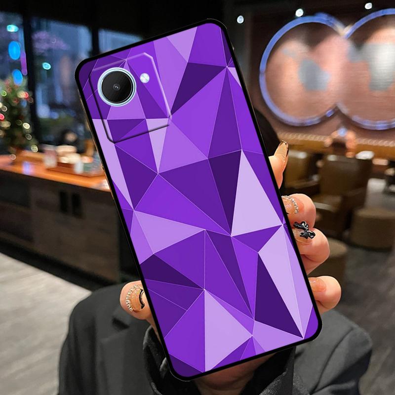 Geometric Abstract Crystal Case For Realme 14 Pro Plus 13 12 11 15 GT6 GT7 Pro C55 C51 C35 C53 C61 C65 C67 C63 C71 C75