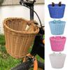 Woven Handmade Toddler Tiny Tricycle Baskets Waterproof Storage Front Handlebar Basket  Girls