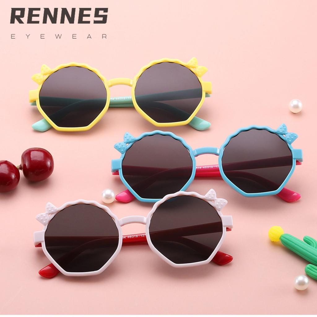 Rennes new butterfly decorative children's sunglasses cartoon sunglasses street shot boys and girls glasses