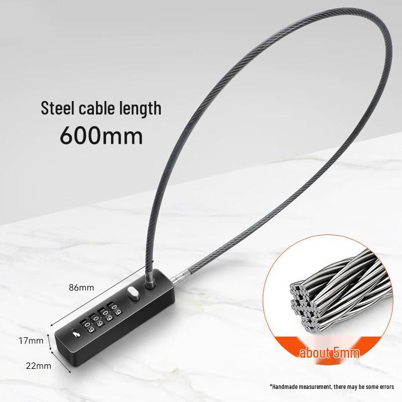 Weibaida Steel Cable Combination Padlock