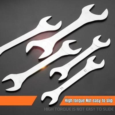 1 Pieza Llave Fija Ultrafina de 3 mm Herramienta Llave Plana de Acero Hi-Spec 6-32 mm Multifunción Doble Extremo