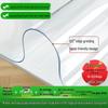 Transparent PVC Table Mat: Waterproof, Oil-Proof, Scald-Proof, Dirt-Resistant Soft Glass Protector for Dining Table and TV Cabinet.