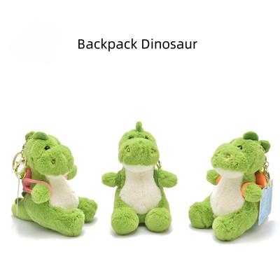 Roztomilý zelený dinosaurus plyšový přívěsek na klíče měkké plyšové zvířátko přívěsek na tašku klíčenka Kawaii panenka dárek pro dívky chlapce ženy