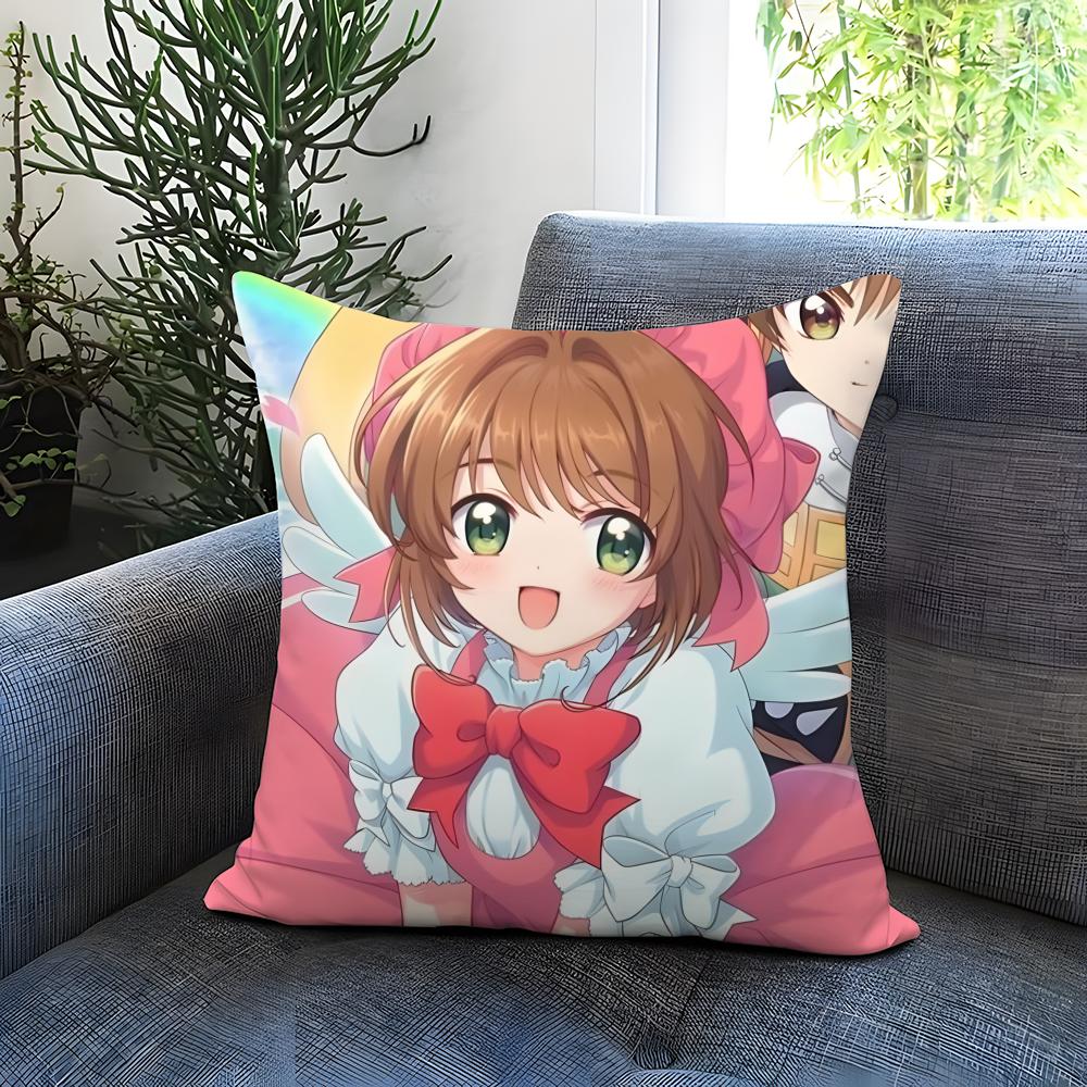 POPULAR C-CCardcaptor SSSakuraS Cushion Cover Comfortable Reversible Pillow Cover Ideal for Car Sofa Bedroom & Beyond