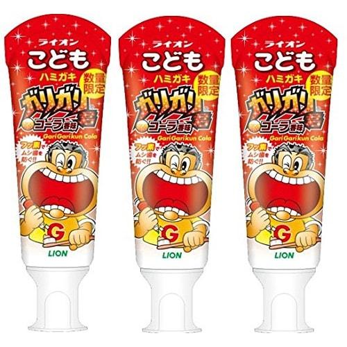 [Set] Children's Toothpaste Garigari-kun Cola Flavor (3 Bottles)