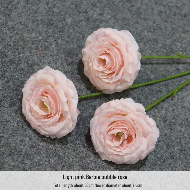 

Шелковые свадебные и event-цветы Пузырчатая роза - Искусственная цветочная композиция и декор с несколькими головками