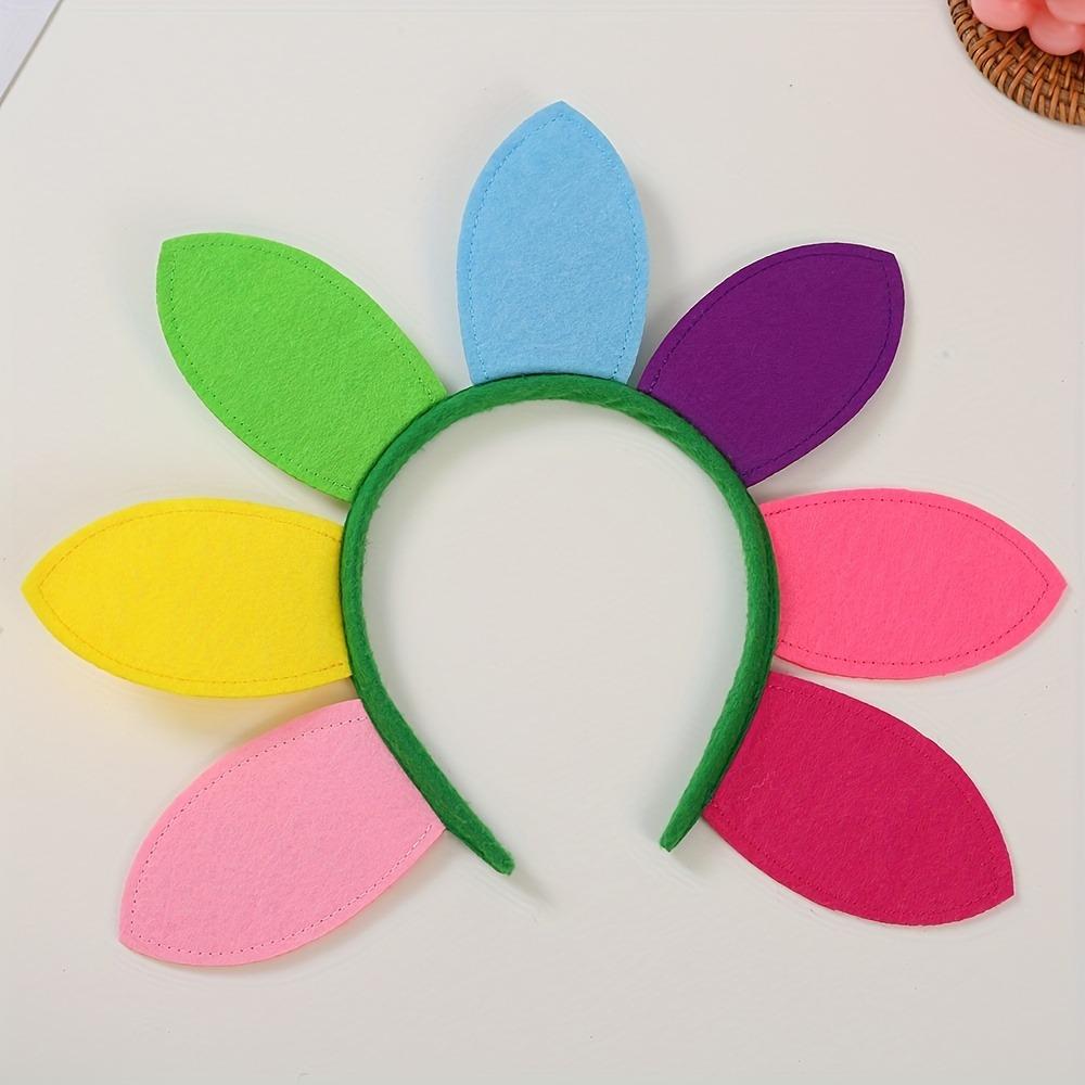 1pcs - Funny Cute Hair Hoop - Colorful Sunflower Decor Headband - Costume Headband For Hair Decoration