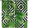 Tropical Palm Leaf Curtains Banana Leaves Theme Green Pink Curtain Living Room Kitchen Bedroom Dorm Home With Rod Pocket Polyester Ideal For Sitting