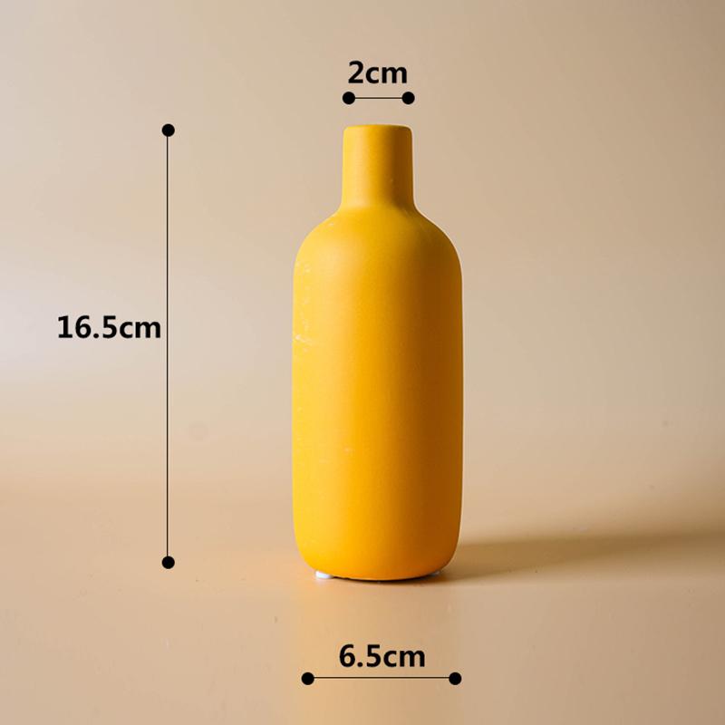 Nordic Ceramic Vase  Decoration Dry Flower Arrangement Home Furnishings  For Table Shelf Dining Room