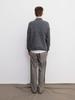 FRAGE Side-Fold Wool Slacks - Sand Grey