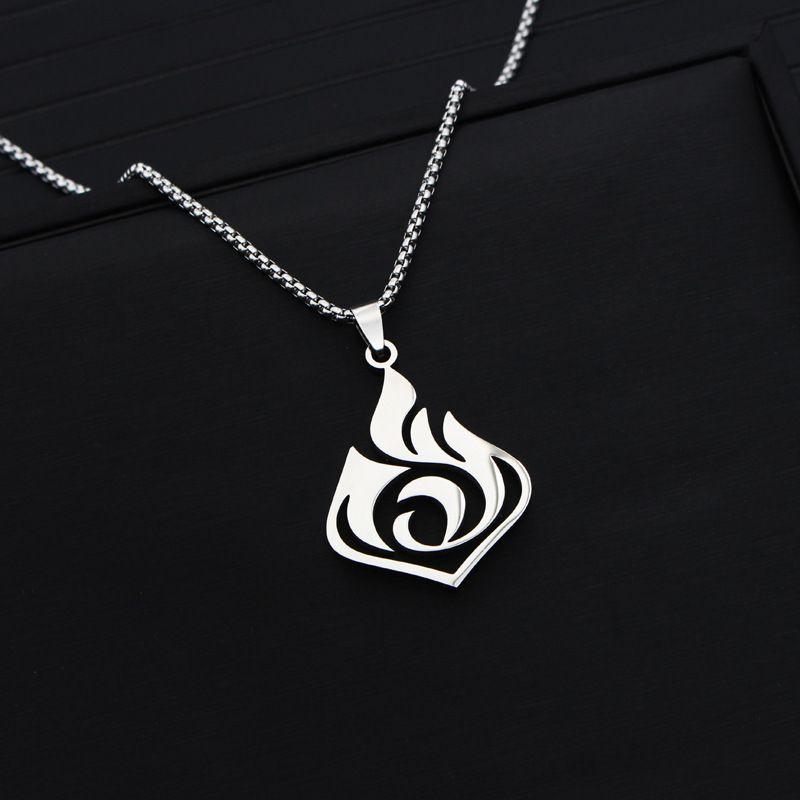 

Genshin Impact Necklace Elegant Game Animation Kids Birthday Gift Cosplay Accessory FireNecklace