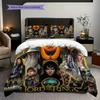 Fantasy Epic Lord Rings Three-piece set (1 * duvet cover + 2 * pillowcase, without core) 2D Flat Bedding set Christmas birthday gift