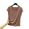 Women's Modal Sleeveless Thin Base Layer T-Shirt - Round Neck, Loose Fit, Plus Size, Solid Color, Slimming Top for Spring/Summer