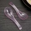 For Ice Cream Colorful Stackable Dessert Spoons Soup Spoons Disposable Spoons Yogurt Spoons
