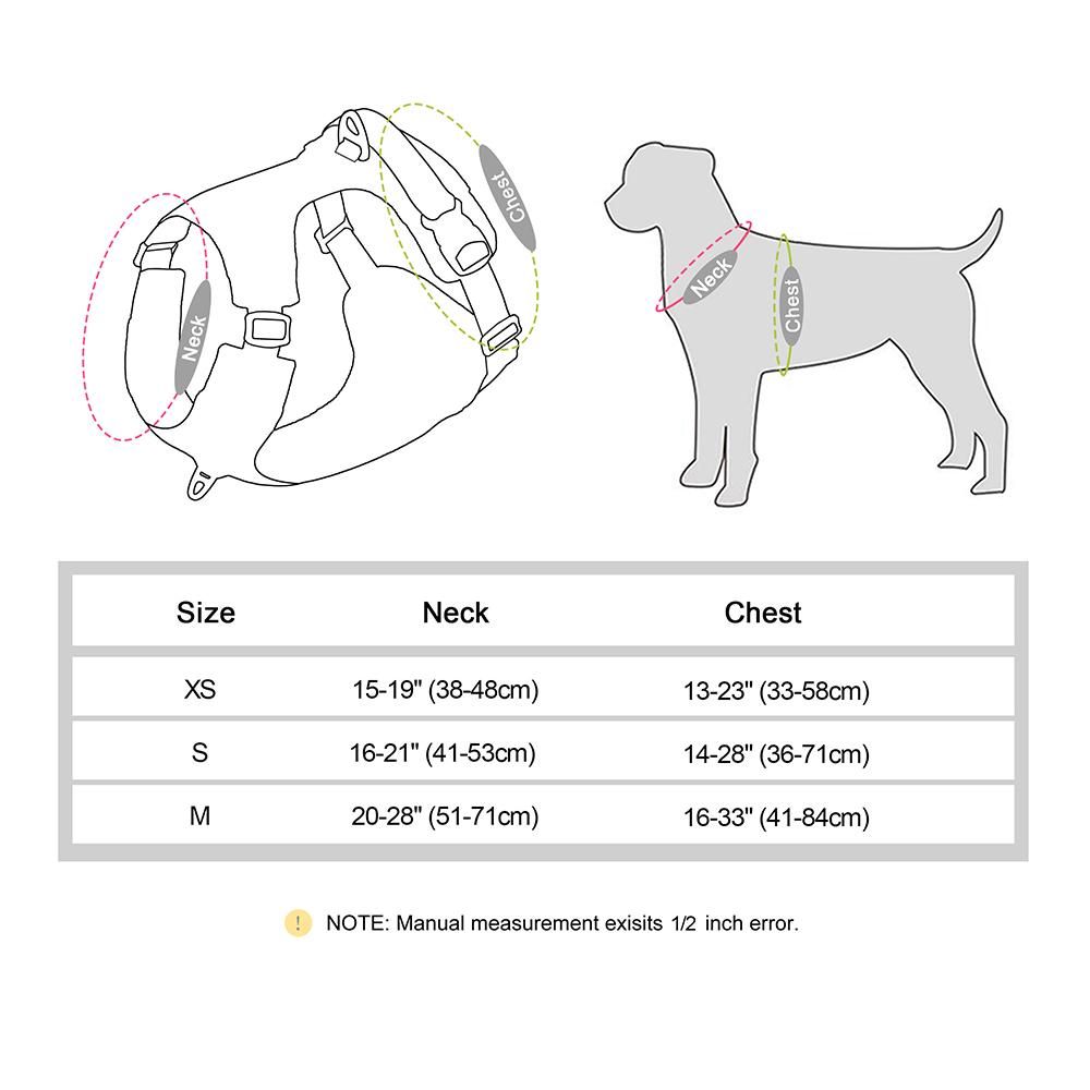 No Pull Hundegeschirr, reflektierendes Nylongeschirr für Haustiere, Weste, wasserdicht, verstellbar, mittelgroße und große Hundeweste, Sicherheitsleine zum Gehen und Laufen