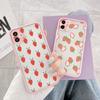 Sommer-Frucht-Handyhülle für iPhone X XR XS MAX 13 12 11 14 15 Pro Max Erdbeere für iPhone 7 8 Plus SE2020 Stoßfeste Hüllen